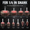 Pukamam 20 Pcs Flap Wheel Sander Set 80 Grit Sanding