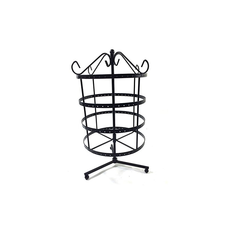 96 Pairs Black Color Rotating Earring Holder / Earring Tree