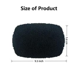 4Pcs Black Massager Cover, Soft and Comfortable Fleece Pad Cover, Washable and Reusable Massage Pad Cover, Rub Massagers Pad Cover Only