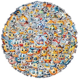 The Helicopter Sticker Set 100 Pieces Cute Decoration for Car Laptop Skateboard Bicycle Moped Motorcycle Bicycle Computer Suitable for Adults Children