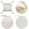 SOFJAGETQ Boho Decorative Throw Pillow Covers - Cotton Hand-Woven Tufted