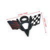 PTDecals Pack of 2 Metal US America Flag V8 Racing