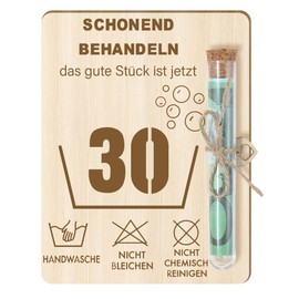 Money Gifts Birthday 30, Wooden Gifts for 30th Birthday with Birthday Card for Wife Man, Funny Birthday Card 30 Gifts for Friends, Family (30)