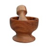 Mortero Mediterráneo, elaborado artesanalmente en madera sólida, hecho a mano,