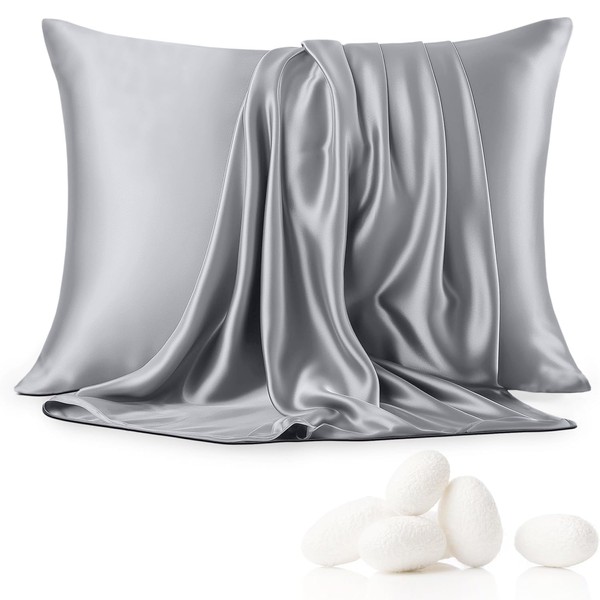 Aspire Homeware Grey Pillow Cases 2 Pack - Super Soft