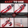 Zihvfzu Universal Spark Plug Gap Tool with 32 Blades Steel