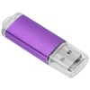 USB Flash Drive Transparent Cover Purple Portable Storage Memory Stick