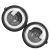 Universal LED Headlamp Double Lamps Round Angel Eyes High Low