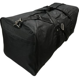 24''/30''/36''/42'' Square Jumbo Duffel /Cargo Bag /Suitcase /Tote Bag (42 inch), Black, (TS)