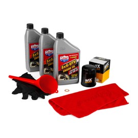 SuperATV Up & Running Polaris General Oil Change Kit with Premium Lucas Oil 5W-50 Full Synthetic and WIX Filter, Includes 2.5 qt. for Best Performance