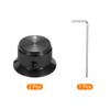 sourcing map 2 Pcs Aluminium Potentiometer Knobs, 1/4" (6mm) Universal