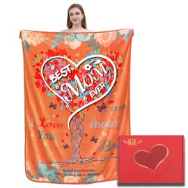 GCQC Gifts for Mom Unique Birthday Gift for Mom from Daughter Son Blanket for Mom Gifts Best Mom Ever Blanket Mom Gifts Ideas Throw Blanket 50"x65"