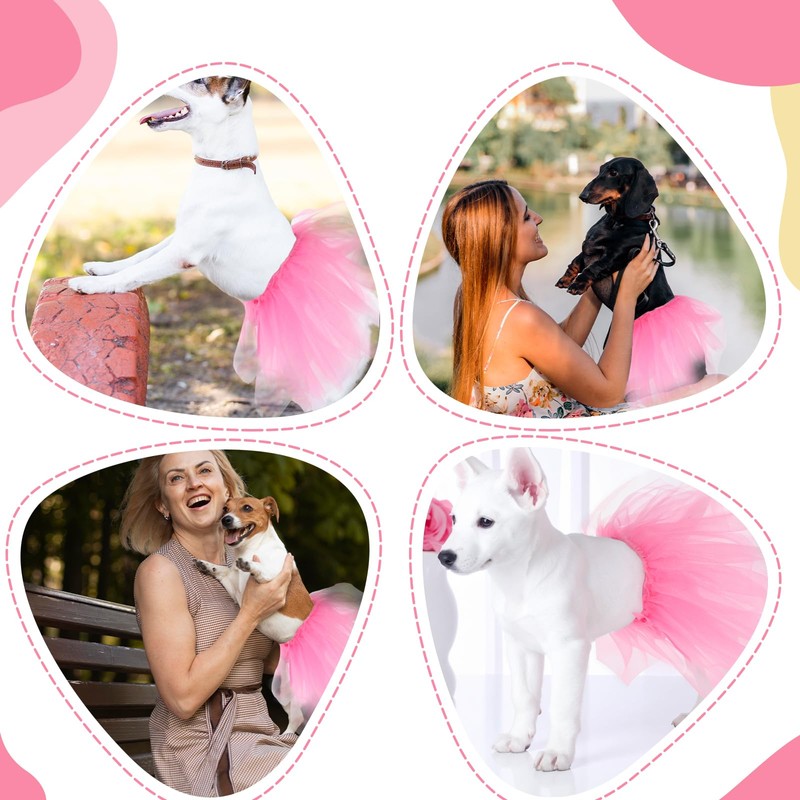 Dog Tutu Pink Tutu for Dogs, Cute Dog Dresses for