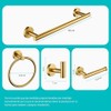 Juego de accesorios para baño 4 piezas – Acabado dorado,