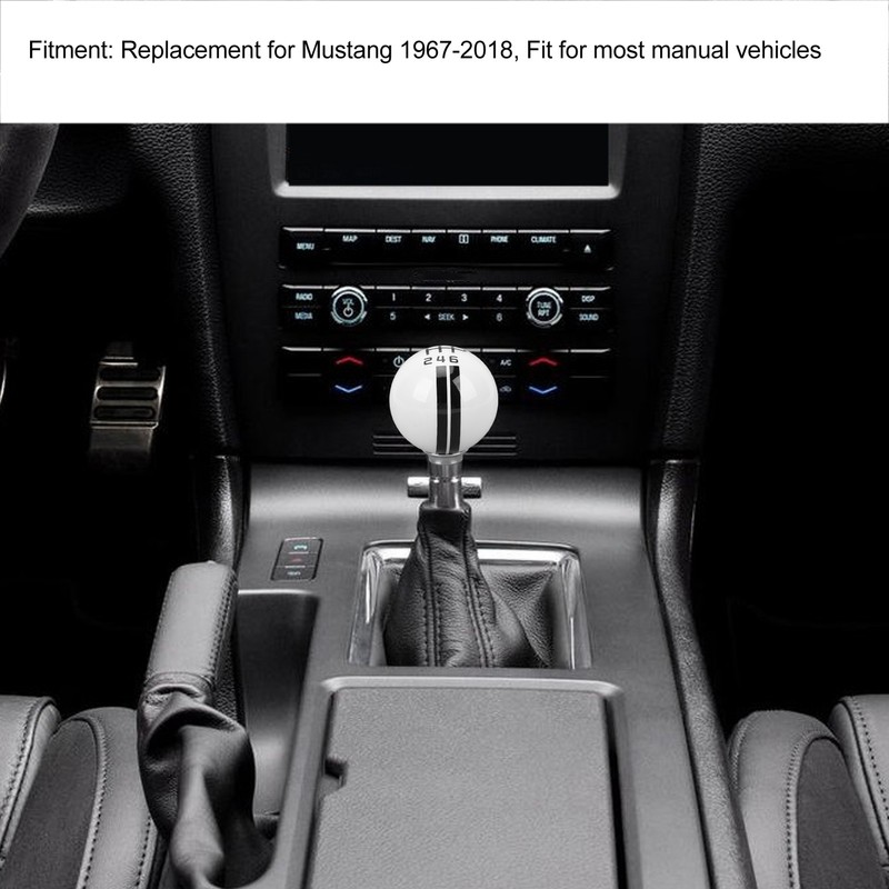 Gear Shift Knob with 3 Adapters Comfortable Grip 6 Speed
