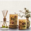 ROSY RINGS, CITRUS GARLAND LUXURY BOTANICAL CANDLE, 6.5" TALL, 200