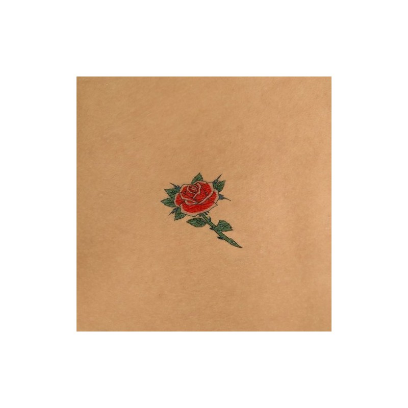 Festival Makeup M137 Red Rose Blue Rose-2 (8.7cm x 5cm)