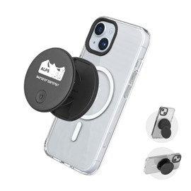 RhinoShield Grip O (MagSafe Compatible) | Grip with Fold-Out Holder for MagSafe Compatible Phone Cases, Portrait and Landscape Format, Phone Holder, Smartphone Accessories - ALPS