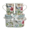 Lightahead Elegant Bone China Two Mugs set in Blue bird