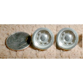 Eldon 1 Pair Eldon Slot Car Chrome Wheels 1/2" X 3/8" X 3/16" for  1/32nd scale NOS