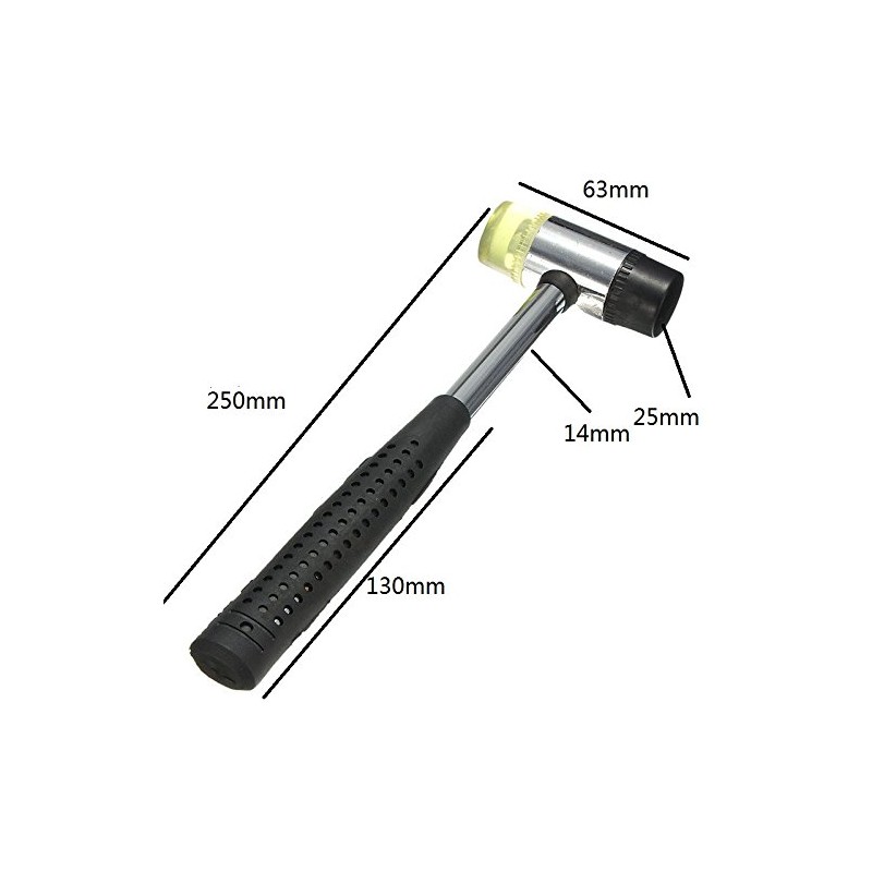 BigTron Double-Faced Soft Mallet Dia. 25mm - Rubber Hammer for