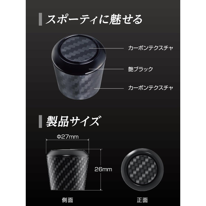 Seikosangyo EXEA Exterior Car Accessory Carbon Rear Wiper Cap EX-216