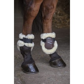 Norton XTR Fetlock Caps with Faux Lambskin Warmblood Brown