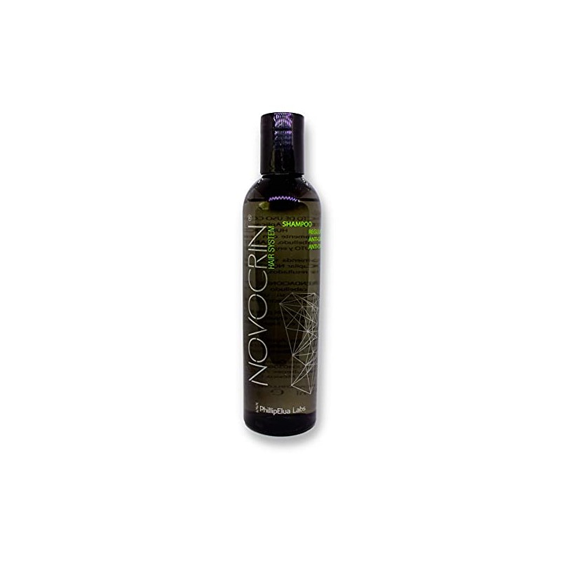 Novocrin Shampoo - Anticaída, Inhibidor de grasa, Tecnología anti-irritación, Sin