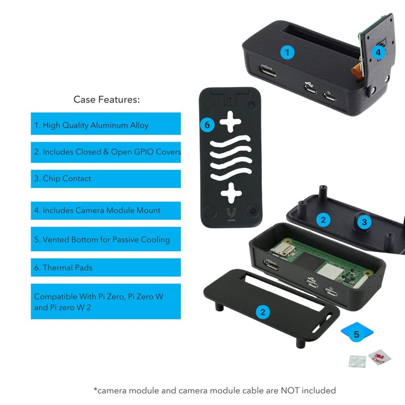 Vilros Raspberry Pi Zero 2 W Basic Starter Kit with