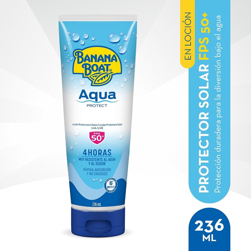 Banana Boat, Protector Solar Aqua Protect 50+ FPS 236 ml