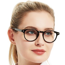 OCCI CHIARI 2.25 Reading Glasses Women Round Cute Readers 225 for Lady Thick Frame (1.0 1.25 1.5 1.75 2.0 2.25 2.5 2.75 3.0 3.5 4.0 5.0 6.0)
