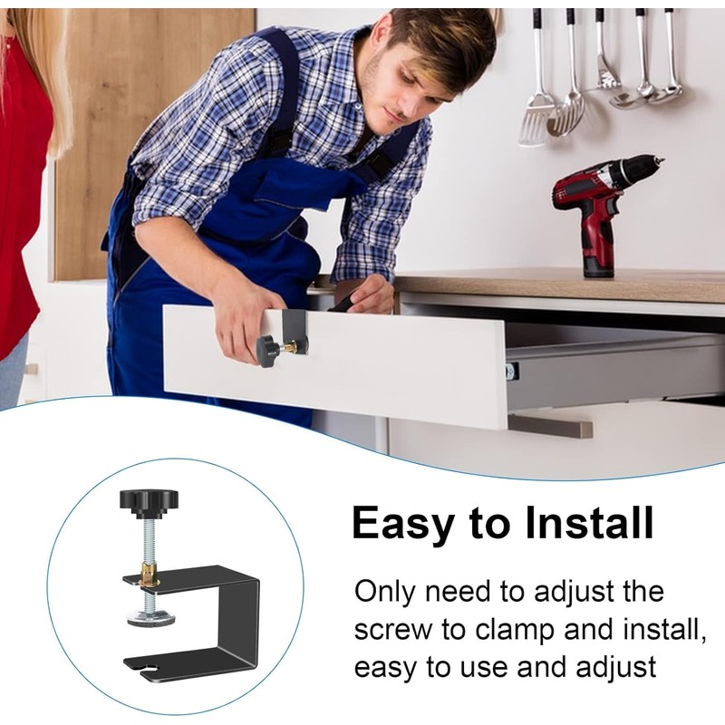 Lamp Bracket Clamp Desk Clamp Cabinet Fixing Clamp Clip Woodworking