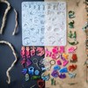 KOTEDUA Keychain Resin Molds Silicon Animals 34pcs UV Resin Jewelry