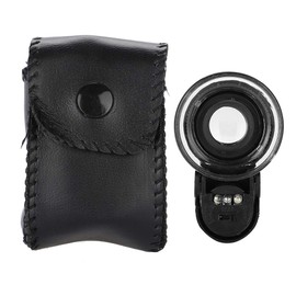 Semme Lupa, Mini 45X Lupa con Lupa con Distancia Focal Ajustable Lupa con Luz Led para Lectura ArtesaníA JoyeríA Aficiones