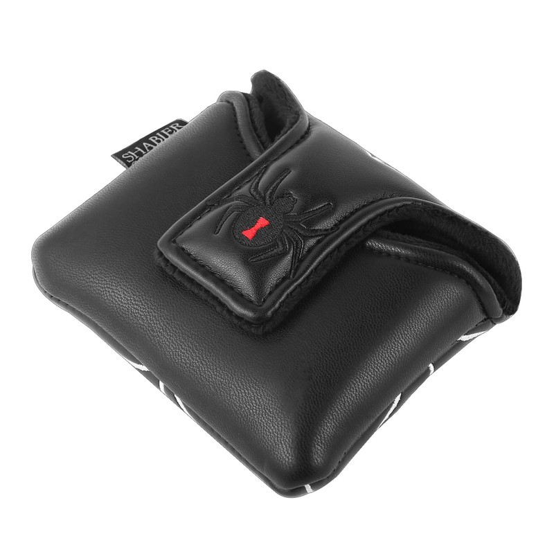 Outdoor Leisure Golf Mallet Putter Cover Headcover Spider Embroidery PU