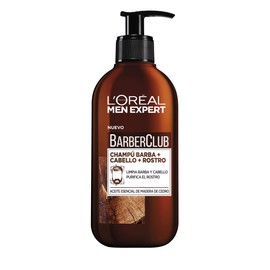 L'Oréal Paris Men Expert - Barber Club Champú 3 en 1 para barba, cabello y rostro, 200 ml