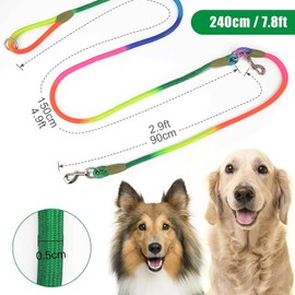 Hands Free Dog Leash Crossbody Dog Leash Rope 8.5ft Hands Free Leash for Large Medium Small Dogs Walking Jogging and Running (Orange, for 1 Dog)