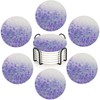 Lavender Field 6Pack Ceramic Drink Coasters,Quick-Absorb Stone Coasters with Anti-Slip