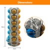 Meelio Coffee Vertuo Pod Holder Carousel Stand for 28 Nespresso