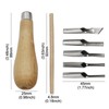 Set of 2 Cutting Stamp Carving Tools with 5 Blades,
