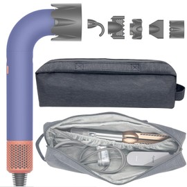 Honlyn Travel Case Compatible with Supersonic r Hair Dryers, Portable Supersonic Travel Storage Bag, Carrying Case Organizer for Shark Flexstyle and Attachments