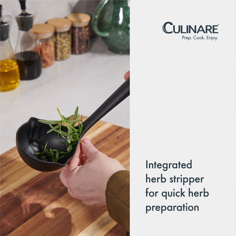 Culinare Soup Ladle with Two Pouring Spouts, Heat Resistant, Integrated