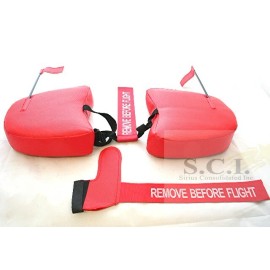 SCI CESSNA 172 C172 AIRCRAFT COWL PLUG PLUGS PITOT TUBE COVER SET 1968 - UP