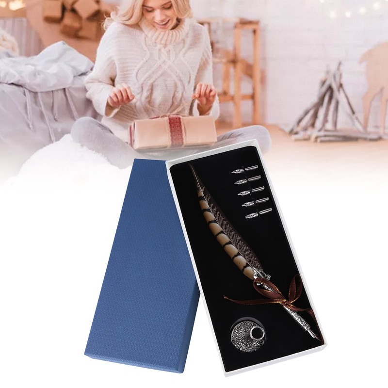 Antique Feather Fountain Dip Pen Quill Pen Writing Stationery Business