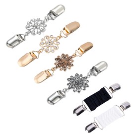 FISH DRAGATE 6 pieces cardigan clip, pullover clips, dresses clip, waist cinch, scarf clips, closures for sweaters, dresses, cardigans, shirts, scarves, scarves, two models, three colours