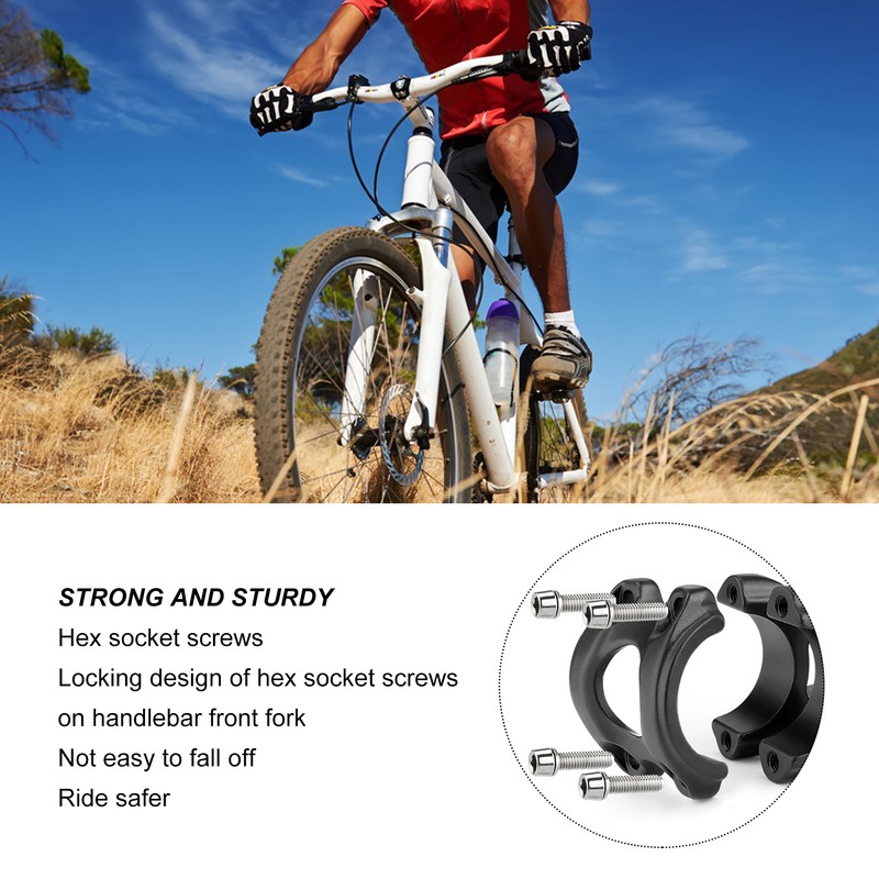 Aluminum Alloy Bike Adjustable Stem Riser 31.8x95mm Road Mountain Bike