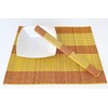 vnhomeware Bamboo Placemats Pack Of 6 Handmade Wooden Mats Eco