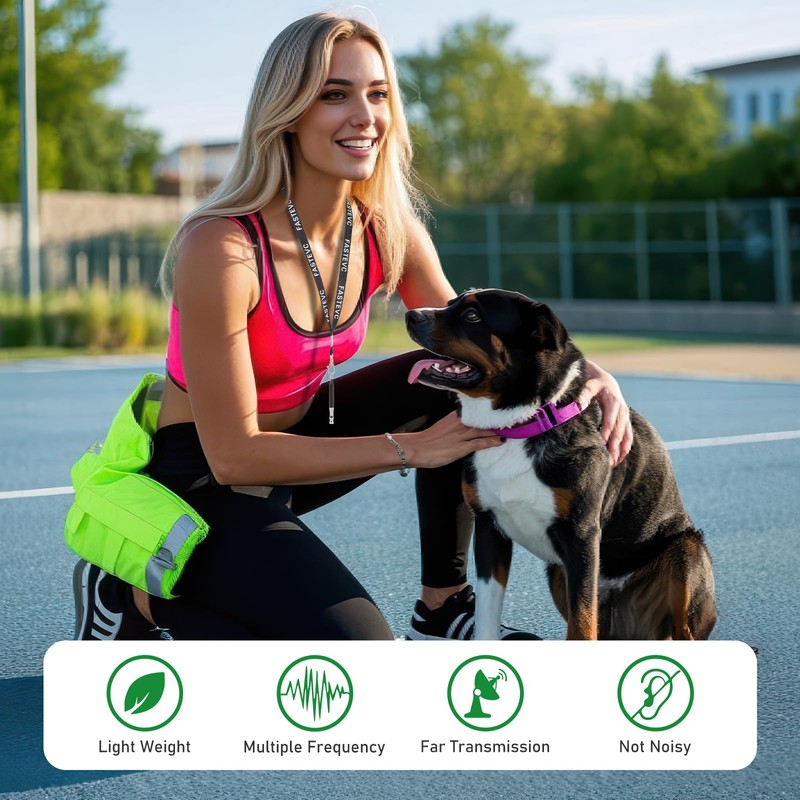 FASTEVC Dog Whistle, Dog Training Whistle with Lanyard, Professional Dog