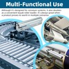 2 Pack Conveyor Long Roller and Bracket Set 10-inch, 1.5-inch