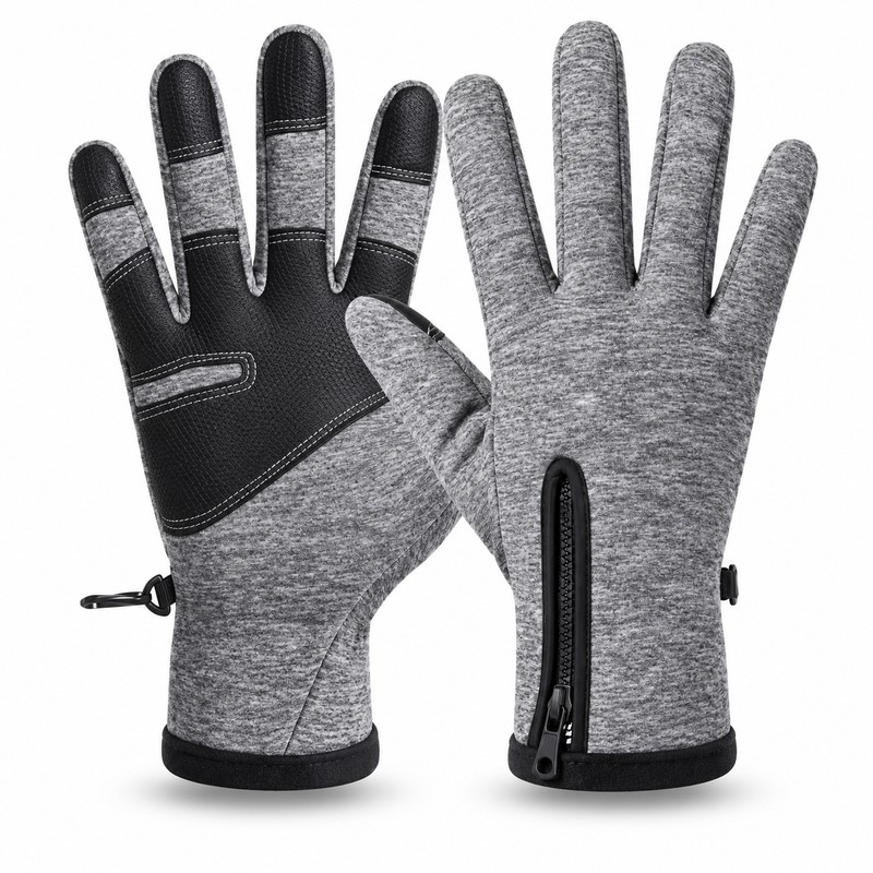 Winter Thermal Touchscreen Gloves with Soft Fleece Lining, Non-Slip Grip